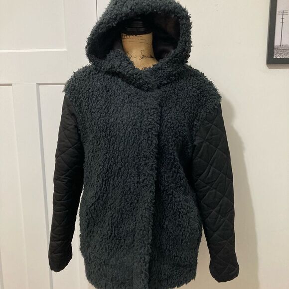 Free People Cozy Nights Sherpa Zip Coat XS - Picture 3 of 8